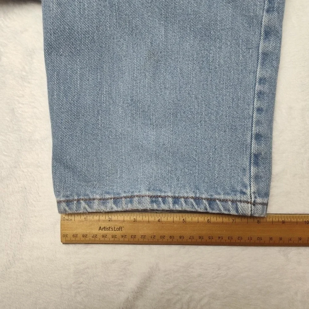 Levis 550 Jeans Mens 38x34 Light Wash Y2K Relaxed Fit‎ Tapered Leg Blue Denim